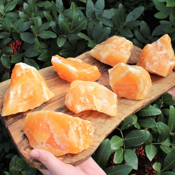 Large Raw Orange Calcite Chunk - Picture 1 of 1